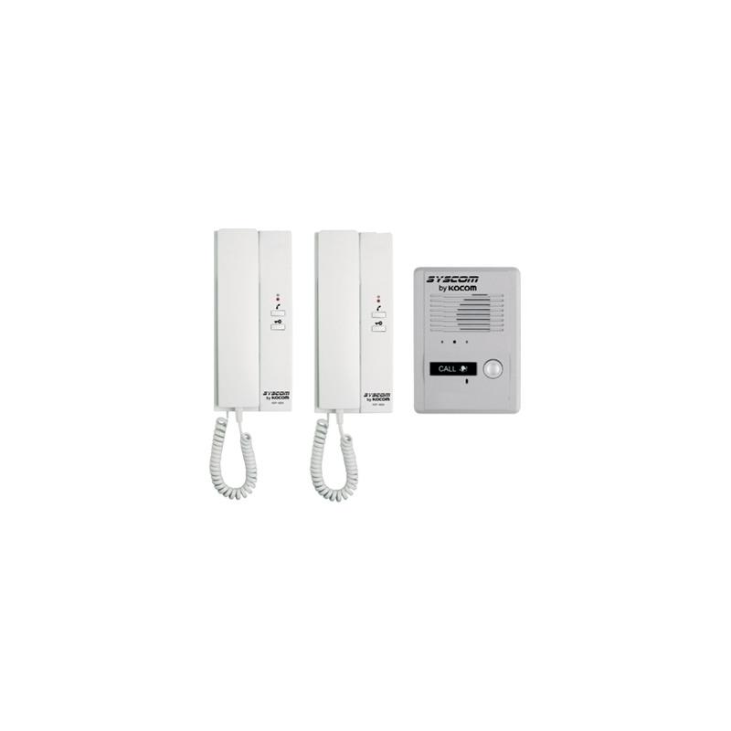Kit de Audio Portero SYSCOM VIDEO con 2 Auriculares | Precio México - Envío Inmediato | LM Soluciones