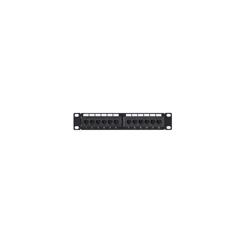 Panel de parcheo Cat6 UTP 12 puertos 10in LINKEDPRO