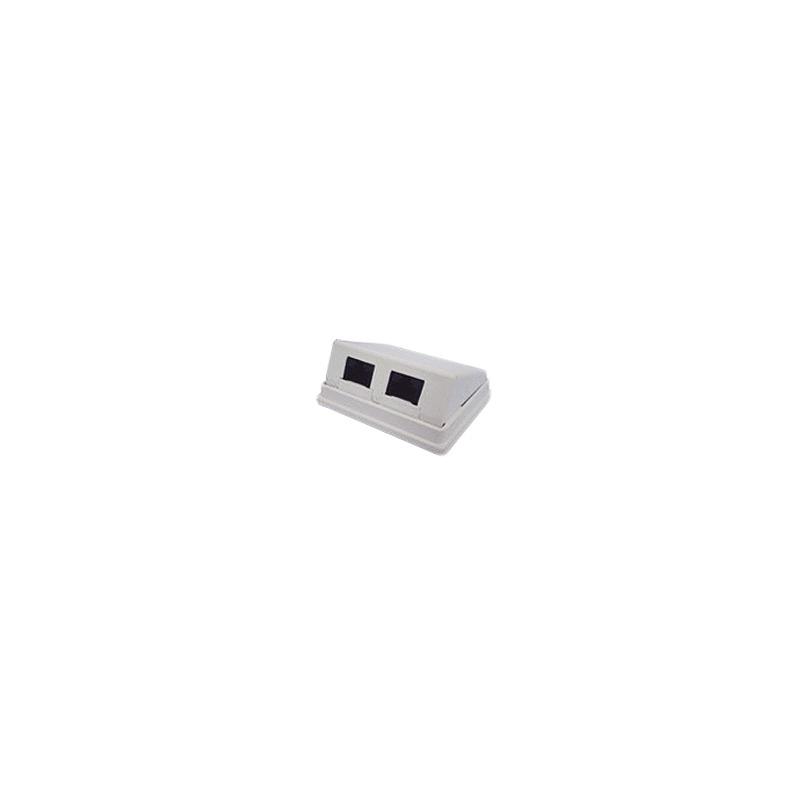 Caja de Pared Angulada 2 Jacks Cat5e | Linkedpro | Precio México - Envío Inmediato | LM Soluciones