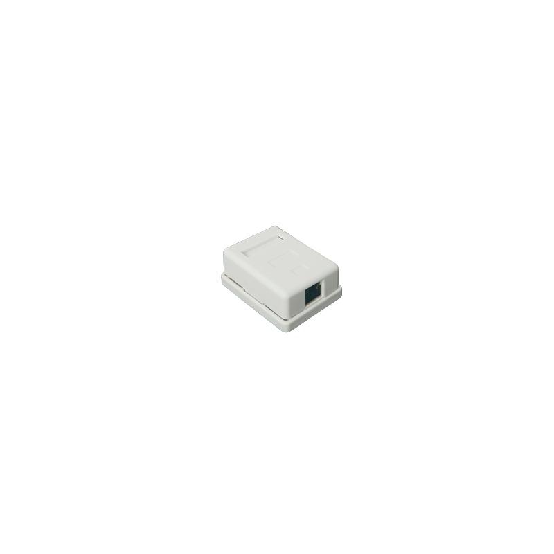 Caja de Pared 1 Puerto Keystone con Jack STP Cat5e | Precio México - Envío Inmediato | LM Soluciones