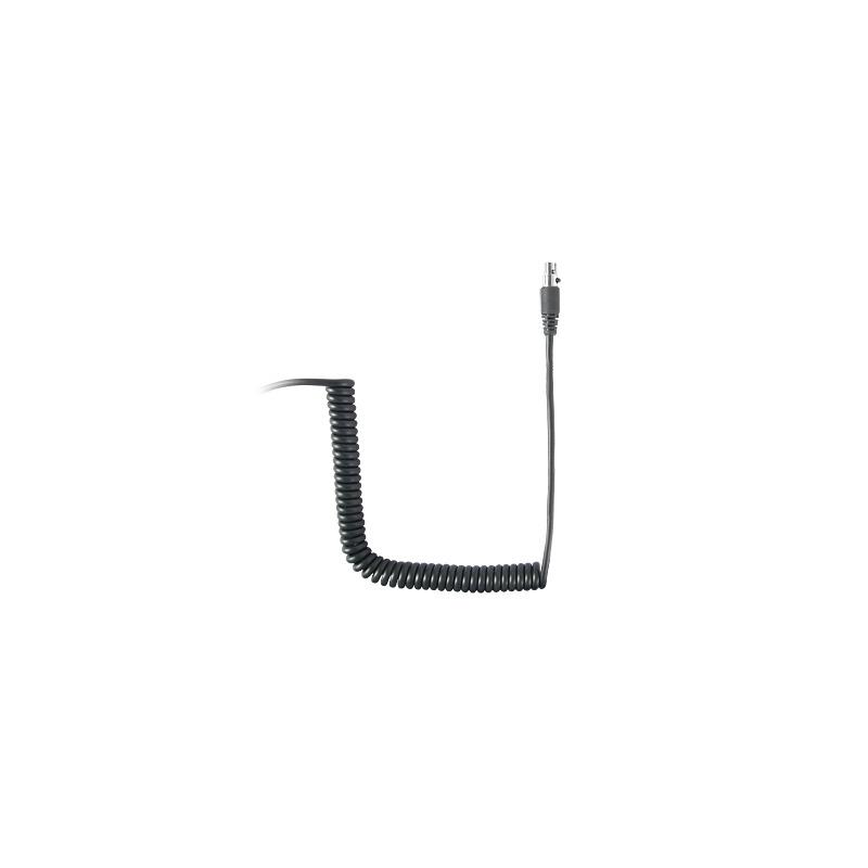 CABLE PARA AURICULAR PARA RADIOS ICOM ICF-11/ ICF-14/ ICF-3021/ ICF-3013/ ICF-3103/ ICF-3003. Se fija al equipo con tornillos.