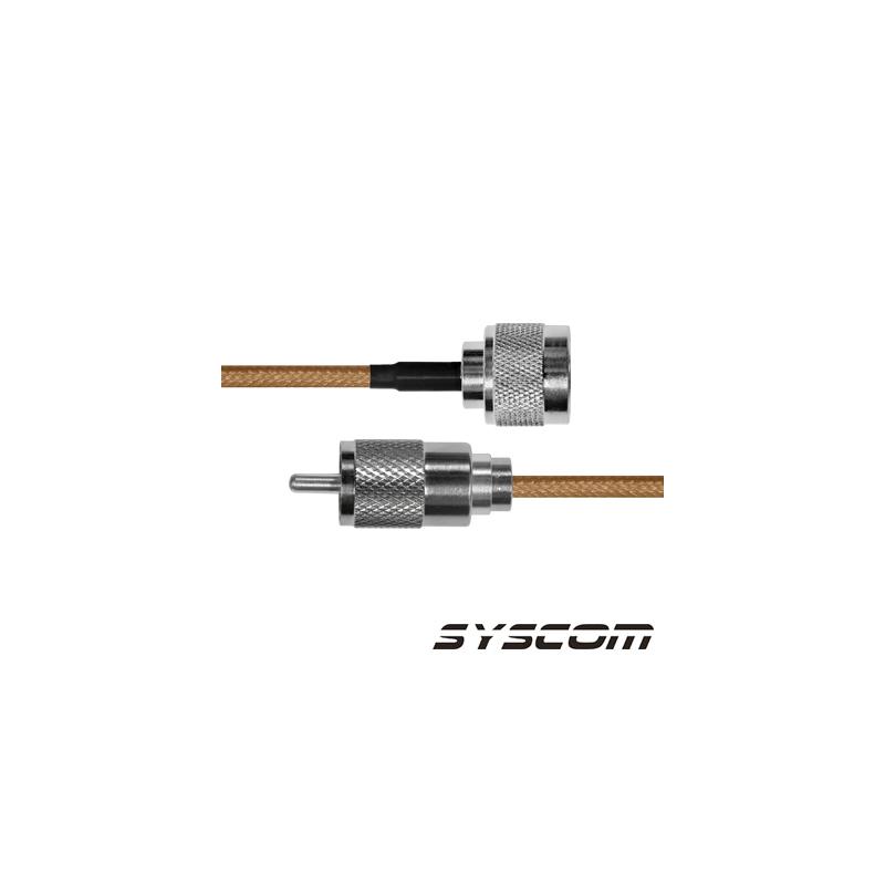 Cable RG142, con conectores N Macho / UHF (PL-259) Macho.