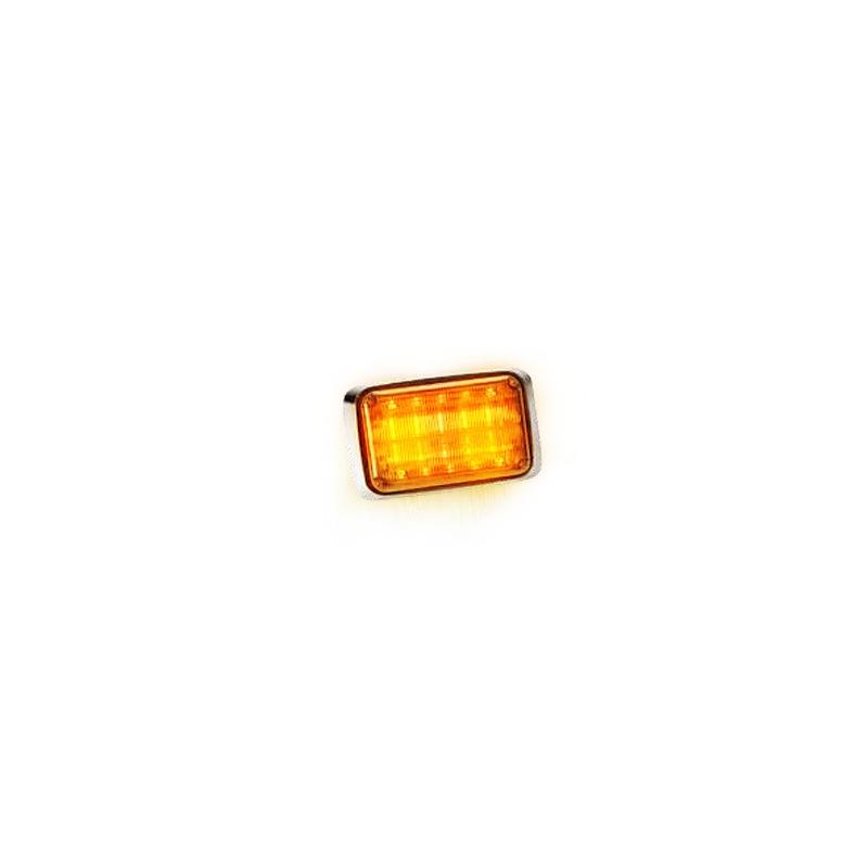 Luz de Advertencia Quadraflare, Mica Transparente, Led color Ámbar