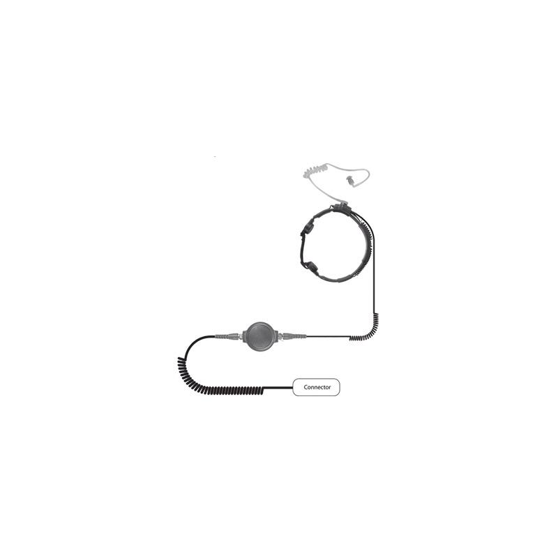 Micrófono de garganta de uso rudo para KENWOOD Serie 80/90/1 | Precio México - Envío Inmediato | LM Soluciones