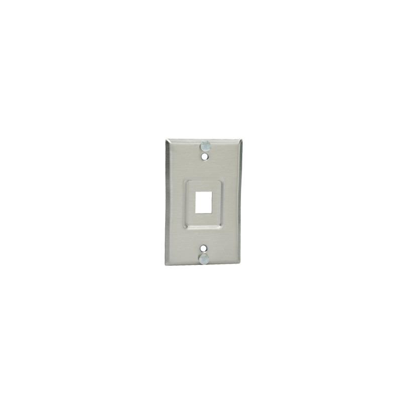 Placa de Pared Telefónica Panduit 1 Puerto Keystone Acero In | Precio México - Envío Inmediato | LM Soluciones