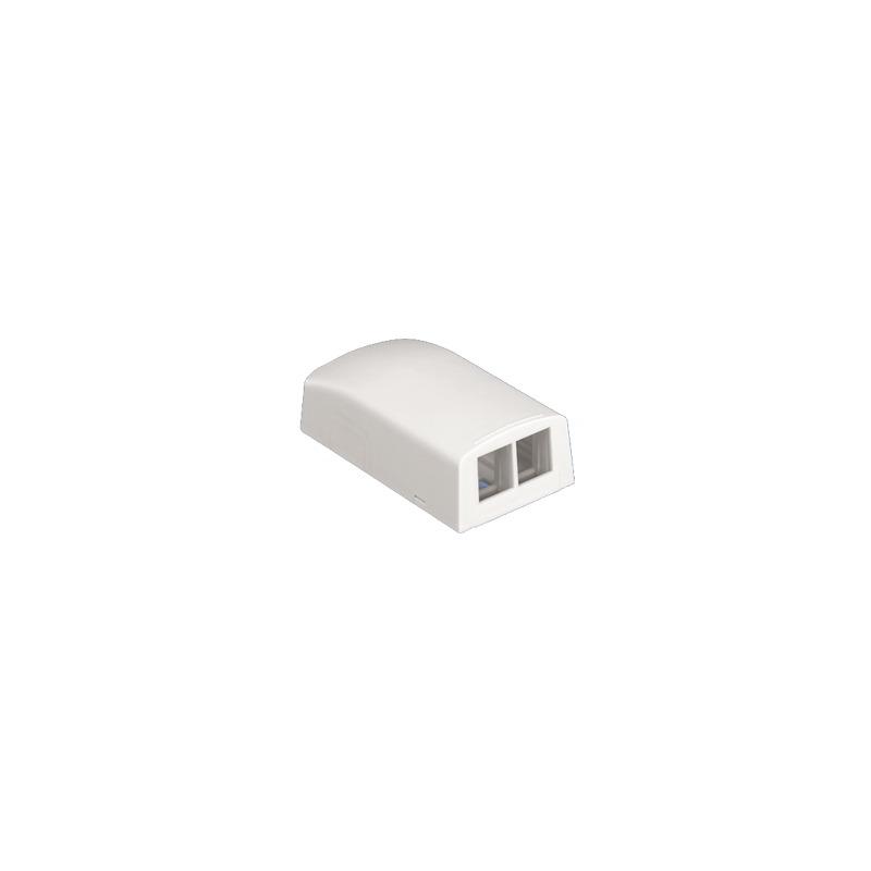 Caja Montaje Superficie Panduit 2 Módulos Keystone Blanco | Precio México - Envío Inmediato | LM Soluciones