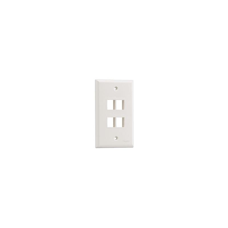 Placa de Pared Vertical 4 Puertos Keystone Marfil PANDUIT