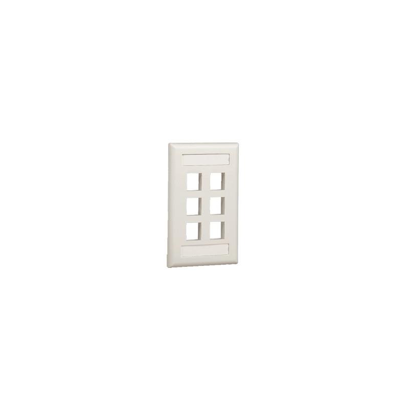 Placa de Pared Vertical Panduit 6 Puertos Keystone Blanco | Precio México - Envío Inmediato | LM Soluciones
