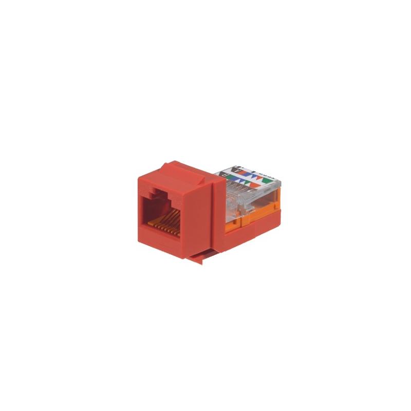 Conector Jack RJ45 Cat5e Panduit Keystone Rojo | Precio México - Envío Inmediato | LM Soluciones