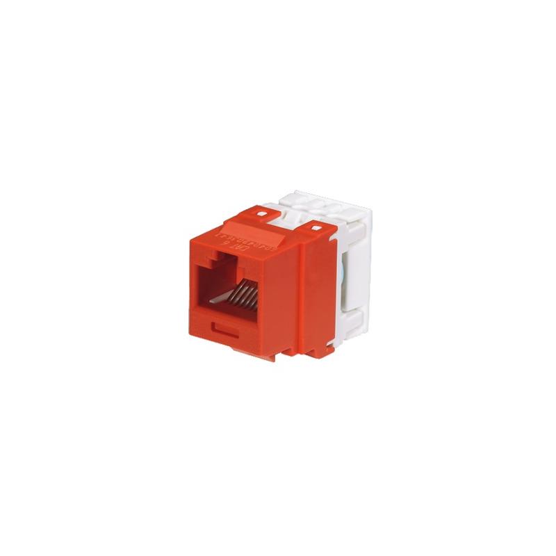 Conector Jack Keystone Cat 6 Rojo Panduit | LM Soluciones