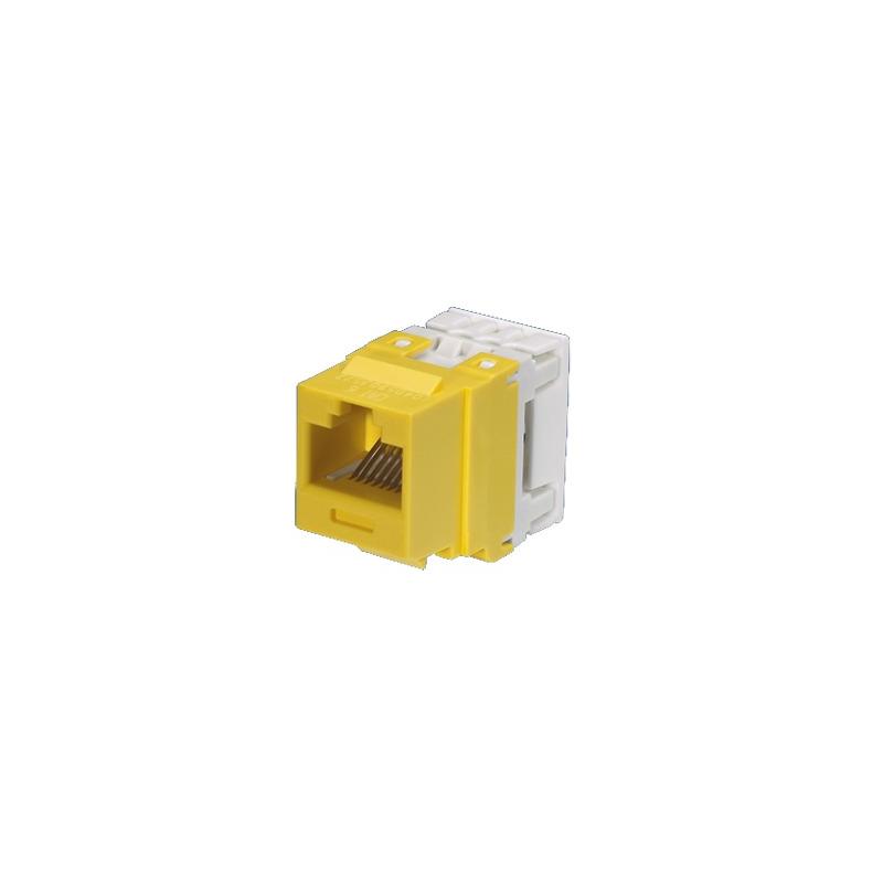 Conector Jack Panduit Cat6 Keystone Amarillo | LM Soluciones