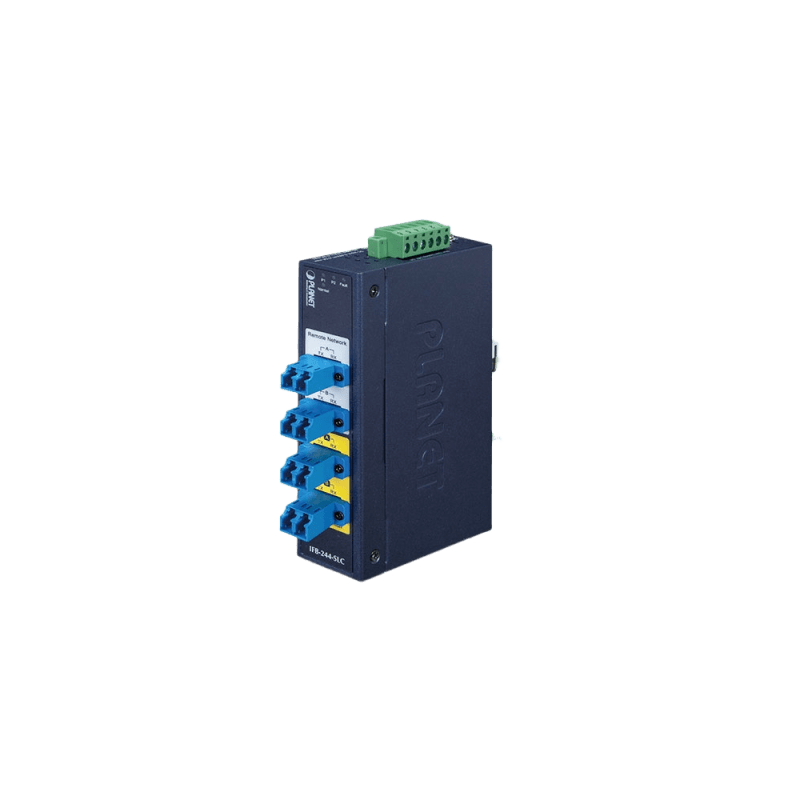 Switch Industrial Bypass Fibra Óptica Monomodo LC 2 Canales